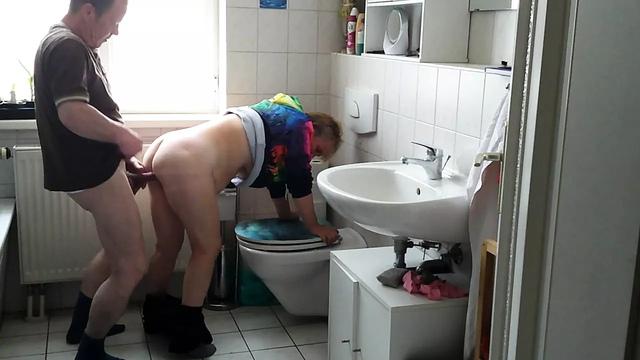 We do it in the toilet