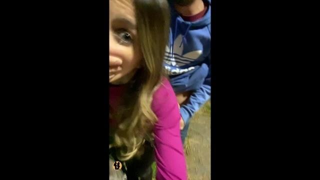 Fucked Argentinian girl in the street after concert and gets a cum facial , Public sex