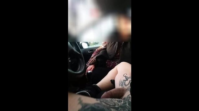 granny sucks my dick in my car