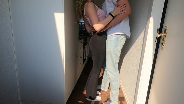 we're caught having dirty ass sex in the kitchen